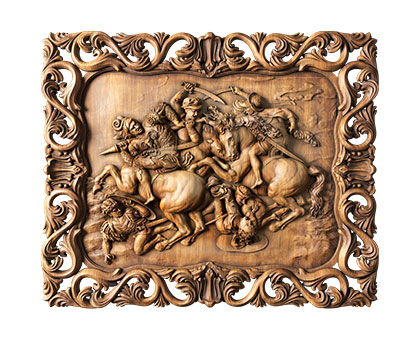 Battle of Anghiari - by Leonardo Da Vinci, 3d models (stl)