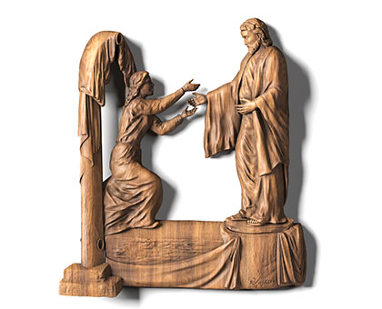 Bas-relief Birth of Christ, 3d models (stl)