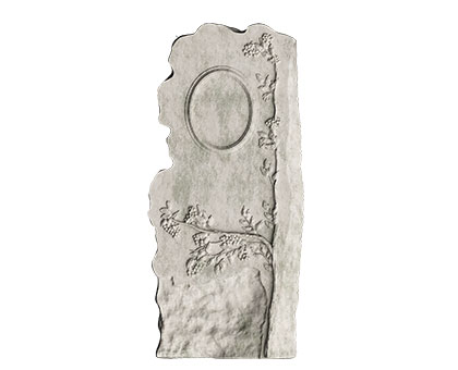 Tombstone with a plant pattern, 3d models (stl)