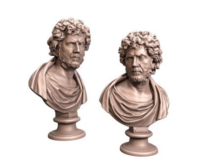 Bust of a philosopher, 3d models (stl)