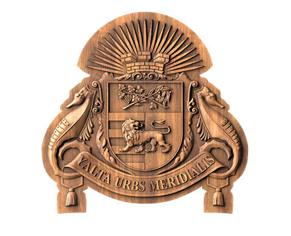 The coat of arms of the city of Yalta, 3D, 3d models (stl)