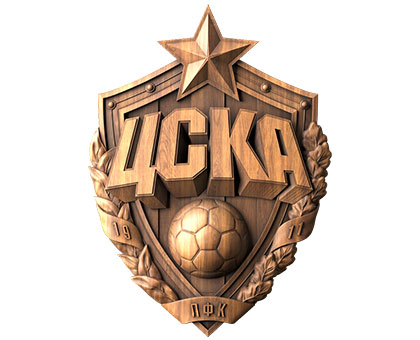 Coat of arms of CSKA football club, 3d models (stl)