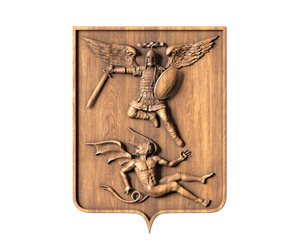 Coat of arms of the city of Arkhangelsk, 3d models (stl)
