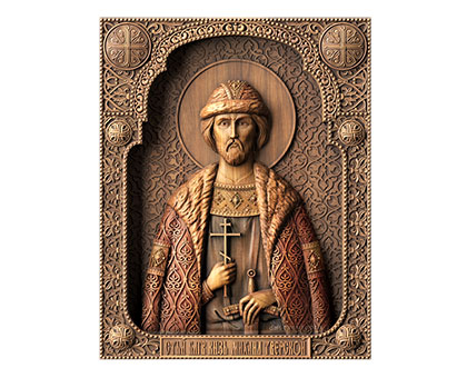 Icon of the Holy Right-Believing Prince Mikhail of Tverskoy, 3d models (stl)