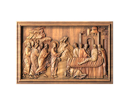 Icon of the Resurrection of the Son of the Widow of Nain, 3d models (stl)