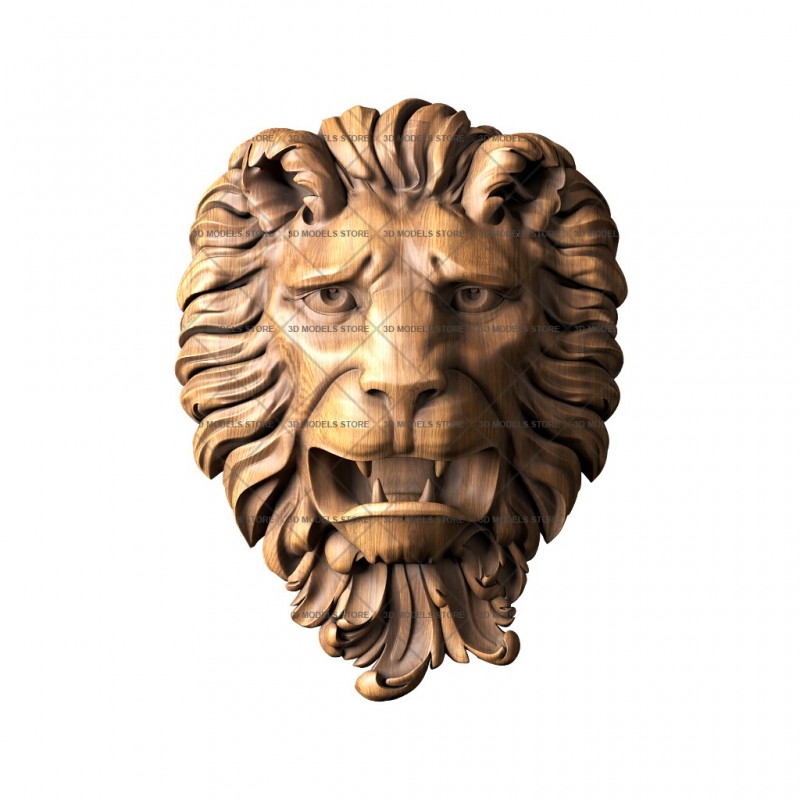 Mascarone lion, 3d models (stl)