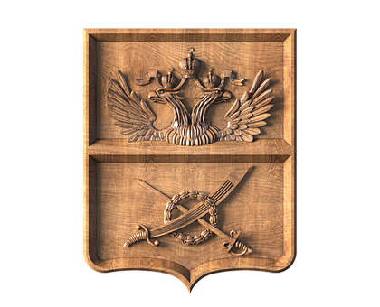 Coat of arms of Chausy (Chausy), 3d models (stl)