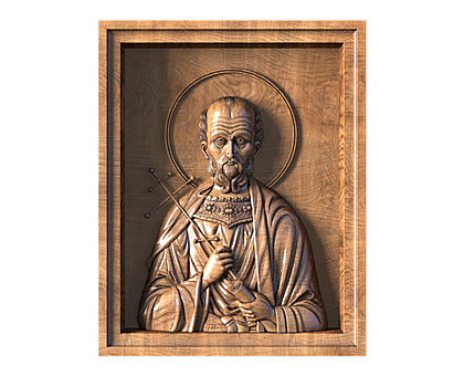 Icon of Saint Alexander the Martyr of Perga, 3d models (stl)